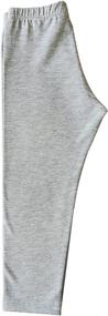 img 1 attached to Premium Luxor Egyptian Cotton Capri Leggings for Girls - Single Pair