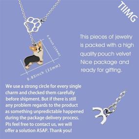 img 3 attached to 🐶 Personalized Corgi Gifts for Corgi Moms & Owners - Charm Earrings for Dog Lovers, Corgi Jewelry