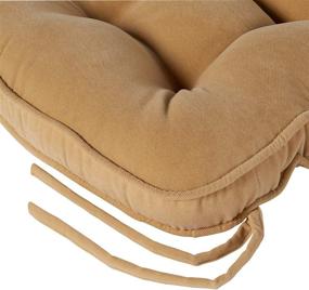 img 2 attached to 🪑 Beige Hyatt Jumbo Rocking Chair Cushion Set by Greendale Home Fashions