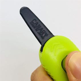 img 3 attached to 🔪 Cutting-edge Safety and Convenience: CANARY Auto Retractable Box Cutter with Non-Stick Fluorine Coating Blade, Made in Japan - Green (DC-20F-1)