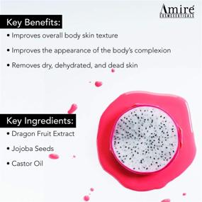 img 3 attached to 🍉 Enhancing Skin Vitality: Amire Dragon Fruit Jelly Exfoliating Body Scrub Polish for Exfoliating, Hydrating, and Brightening Skin, 12oz