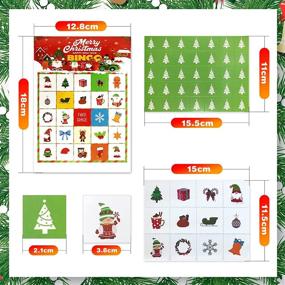 img 3 attached to 🎅 Hamdol Christmas Bingo: Fun Holiday Party Game for 24 Players - Winter Activities & Xmas Gifts for Kids, Adults, and Classroom