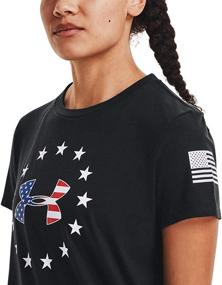 img 3 attached to 💪 Iconic Performance: Under Armour Women's Freedom Logo T-Shirt