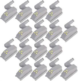 img 4 attached to 🔦 COSORO Hinge LED Sensor Light: Brilliant Kitchen Cabinet Cupboard Closet & More - 16PCS