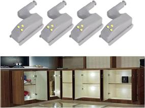 img 2 attached to 🔦 COSORO Hinge LED Sensor Light: Brilliant Kitchen Cabinet Cupboard Closet & More - 16PCS