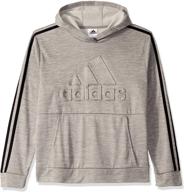 👕 stylish and comfortable: adidas boys' pullover logo sweatshirt logo