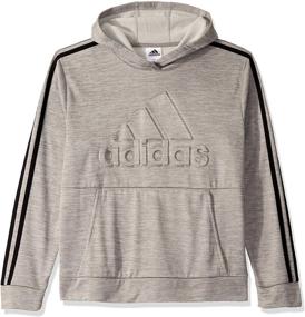 img 1 attached to 👕 Stylish and Comfortable: adidas Boys' Pullover Logo Sweatshirt