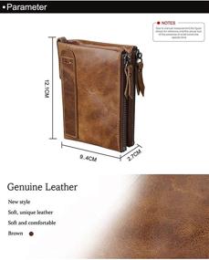 img 3 attached to 👔 Stylish Men's Vintage RFID Blocking Wallet