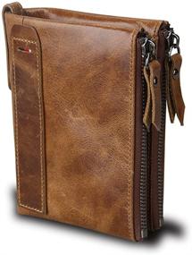 img 4 attached to 👔 Stylish Men's Vintage RFID Blocking Wallet
