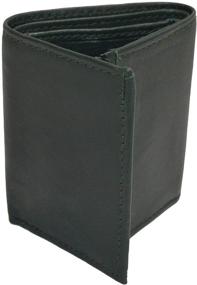 img 1 attached to 🔲 Versatile and Space-Saving Trifold Wallet in Black for Men: Small Compact Size, Ideal for Card Cases, Money Organizers & More!