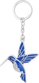 img 1 attached to NOUMANDA Colors Lovely Hummingbird Keychain
