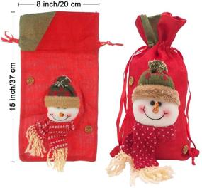 img 3 attached to 🎅 Christmas Santa Drawstring Holiday Décor