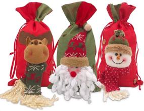 img 4 attached to 🎅 Christmas Santa Drawstring Holiday Décor