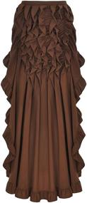 img 4 attached to 👗 Alivila.Y Women's Steampunk Gothic Skirt with Victorian Ruffles and Pirate Style Wrap Cape