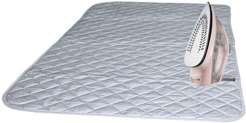 Ironing Blanket, Magnetic Mat Laundry Pad, 33 inchx 18 inch, Gray, Washer Dryer Heat Resistant Pad, Iron Board Alternative Cover