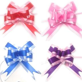 img 3 attached to 🎁 Premium Set of 12 Large Cellophane Gift Basket Bags with 12 Bows - 24 X 30 Inches - Includes 12 Large Pull Bows