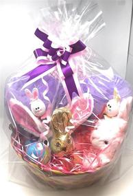 img 1 attached to 🎁 Premium Set of 12 Large Cellophane Gift Basket Bags with 12 Bows - 24 X 30 Inches - Includes 12 Large Pull Bows
