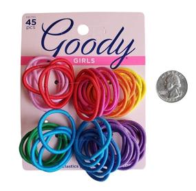 img 2 attached to Goody Girls Ouchless Mixed Pack Elastics: Gentle and Versatile Hair Accessories (45 Count)