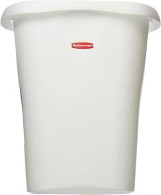 img 1 attached to Rubbermaid 3-Gallon Open Waste Basket in White - Perfect for Bedroom, Bathroom, and Office Use