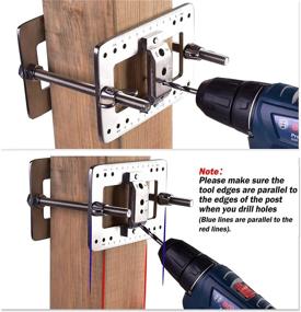 img 2 attached to 🛠️ Drill Guide for Cable Railing Lag Screw Kit/Fitting, Ideal for Wood Post Installation, Suitable for Horizontal and 30° Stairs Railing