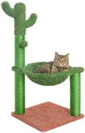 🌵 climbing adventure for felines: catinsider cactus cat tree with hammock and full wrapped sisal scratching post (large version) logo