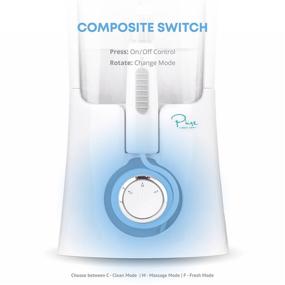 img 2 attached to 🧼 Pure Daily Care Aqua Flosser Pro: Ultimate Oral Hygiene with 3 Modes, 5 Pressure Settings, and 12 Attachments