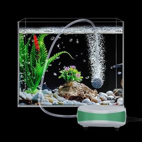 img 2 attached to 🐠 Enhance Your Aquarium with FEDOUR Whisper Adjustable Fish Tank Aerator – Quiet Oxygen Pump with Accessories