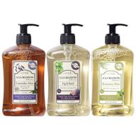 🧼 provence liquid hand soap - fig & basil, lavender aloe & rosemary mint - french milled, moisturizing natural hand soap - 16.9 oz. pump bottles logo