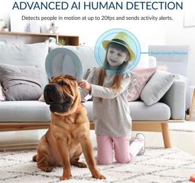 img 2 attached to YI Indoor Wireless WiFi Security IP Camera Dome Guard: Smart Nanny Pet Dog Cat Cam 2-Pack with Night Vision, 2-Way Audio, Motion Detection, 360-degree Coverage, Phone App, Compatible with Alexa and Google