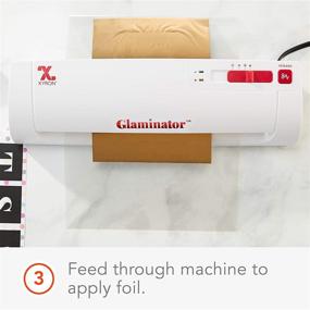 img 1 attached to Xyron Glaminator Foil Laminator Machine, устройство для ламинирования формата 9 дюймов с золотой фольгой (628120)