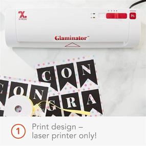 img 3 attached to Xyron Glaminator Foil Laminator Machine, устройство для ламинирования формата 9 дюймов с золотой фольгой (628120)