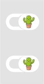 img 2 attached to 🌵 Cute Cactus Webcam Cover Slide for MacBook, Desktop, Laptop, PC, iPad, iPhone - Set of 2