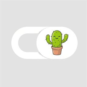 img 3 attached to 🌵 Cute Cactus Webcam Cover Slide for MacBook, Desktop, Laptop, PC, iPad, iPhone - Set of 2