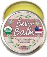 🤰 premium organic belly balm: usda certified stretch mark cream for nourishing and healing skin pre & post-arrival logo
