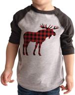 ate apparel plaid moose christmas logo