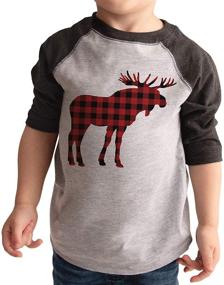 img 4 attached to Ate Apparel Plaid Moose Christmas