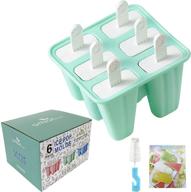 🍡 6-piece silicone popsicle molds: bpa-free & reusable ice pop maker logo