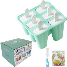 img 4 attached to 🍡 6-Piece Silicone Popsicle Molds: BPA-Free & Reusable Ice Pop Maker