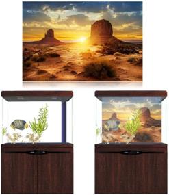 img 2 attached to Aquarium Adhesive Background Decorations Durable