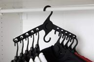 organize your closet efficiently with wing smart hanger: flat foldable heavy duty plastic clothes hanger for space saving & multiple hanging items логотип