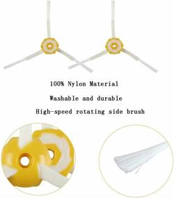 img 1 attached to 🧹 JUMBO FILTER Brush Replacement Part for Roomba 600 700 Series - Robotic Cleaner Parts with Flexible Bristle Brush and 3-Armed Side Brush Accessory