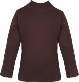 img 1 attached to 👚 Lilax Girls' Clothing: Sleeve Turtleneck Cotton T Shirt