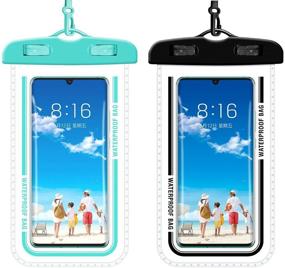 img 4 attached to Clear Universal Waterproof Cellphone Pack（Blue