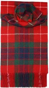 img 1 attached to Modern Lambswool Fraser Tartan Scarf