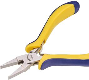 img 4 attached to 🔧 BENECREAT 5 Inch Flat Nose Pliers: Comfort Rubber Grip for Jewelry Making and Handcrafts (Box Joint Construction)