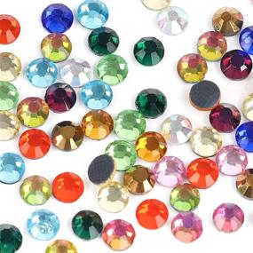 img 1 attached to Outuxed 8496Pcs Rhinestones Flatback Crystal