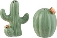 🌵 kitchen and restaurant accessories - grasslands road ceramic cactus salt and pepper shaker set - ideal cactus gift логотип