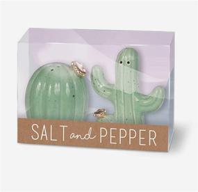 img 1 attached to 🌵 Kitchen and Restaurant Accessories - Grasslands Road Ceramic Cactus Salt and Pepper Shaker Set - Ideal Cactus Gift