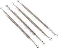 🔪 4-piece set of se double-ended stainless steel wax carvers - enhancing wax carving precision and durability (model dd318) logo