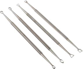 img 1 attached to 🔪 4-Piece Set of SE Double-Ended Stainless Steel Wax Carvers - Enhancing Wax Carving Precision and Durability (Model DD318)